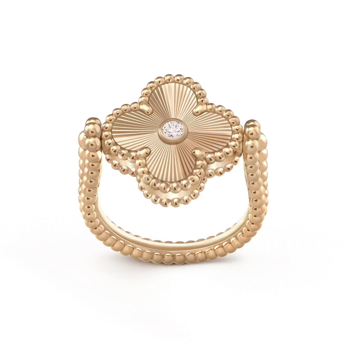 [Glow Muse]CLOVER RIVERSIBLE ROSE GOLD RING