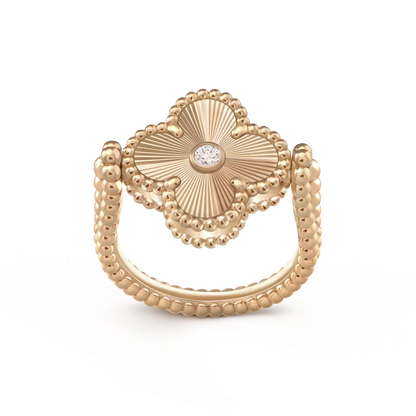 [Glow Muse]CLOVER RIVERSIBLE ROSE GOLD RING