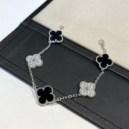 [⭐Glow Muse] CLOVER 5 MOTIF ONYXS BRACELET COLLECTION