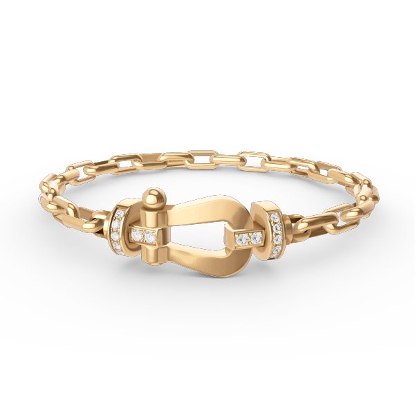 [Glow Muse]FORCE LARGE HORSESHOE CLASP  METAL BRACELET