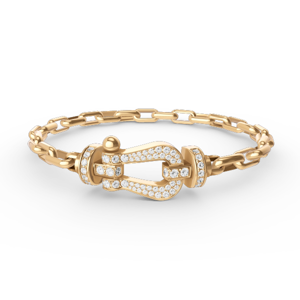 [Glow Muse]FORCE LARGE HORSESHOE CLASP  METAL BRACELET
