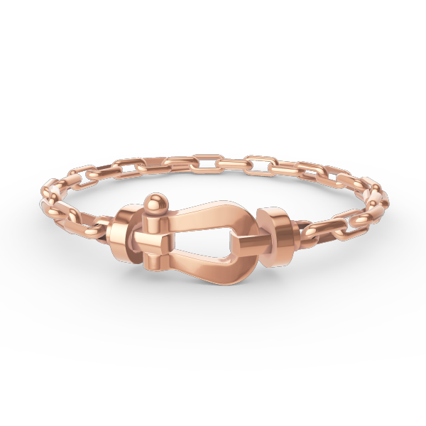 [Glow Muse]FORCE LARGE HORSESHOE CLASP  METAL BRACELET