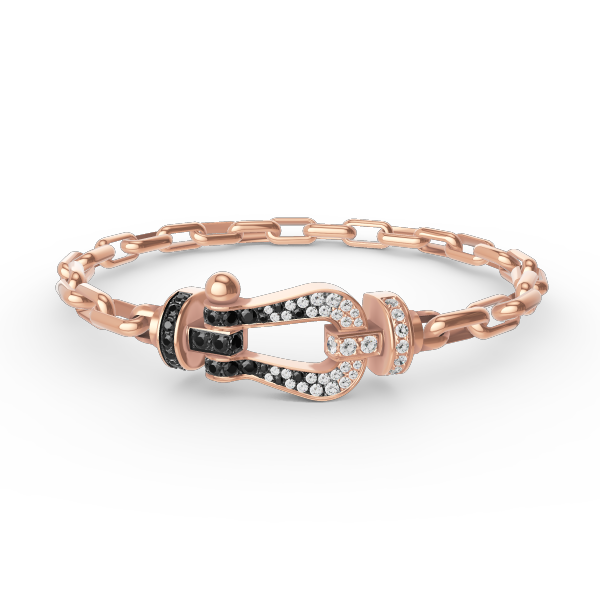 [Glow Muse]FORCE LARGE HORSESHOE CLASP  METAL BRACELET
