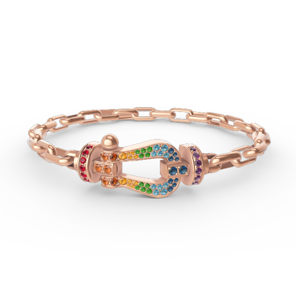 [Glow Muse]FORCE LARGE HORSESHOE CLASP  METAL BRACELET