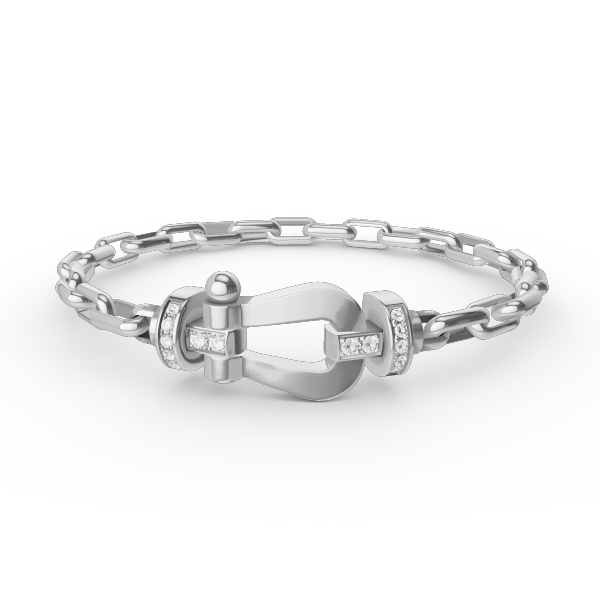 [Glow Muse]FORCE LARGE HORSESHOE CLASP  METAL BRACELET