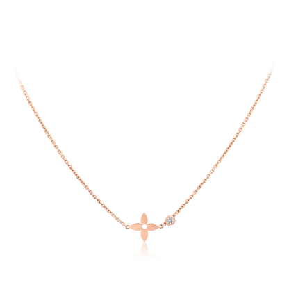 [Glow Muse]BLOSSOM PENDANT PINK GOLD AND DIAMOND