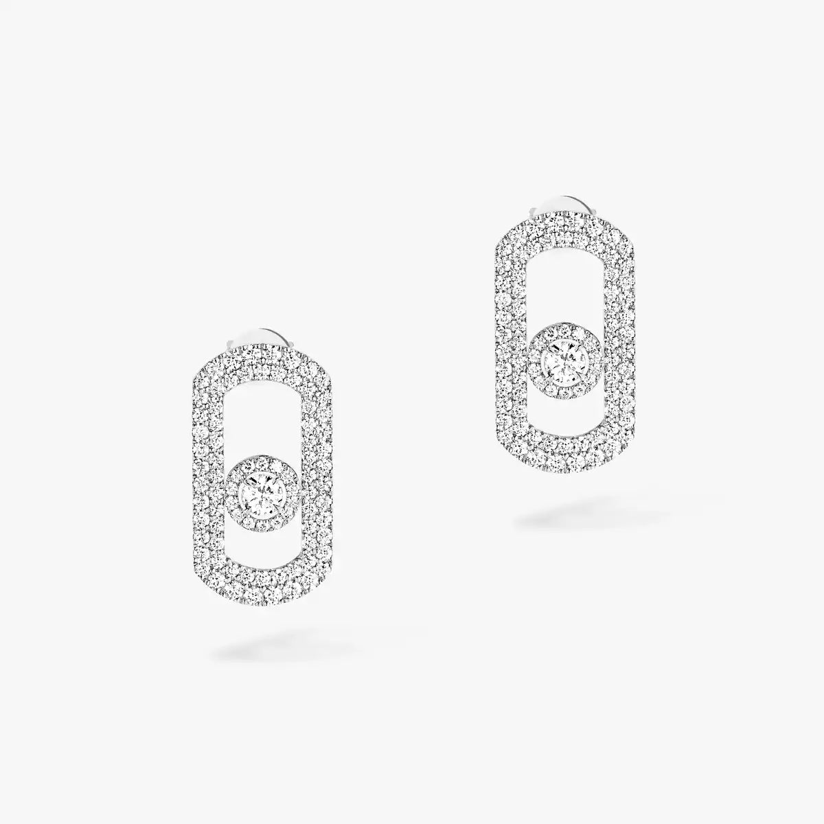 [Glow Muse]So Move Pave_-Set Diamond Earrings in Silver
