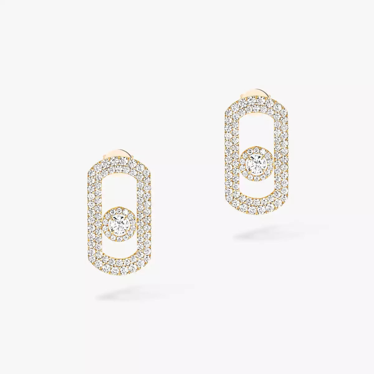 [Glow Muse]So Move Pave_-Set Diamond Earrings in Silver
