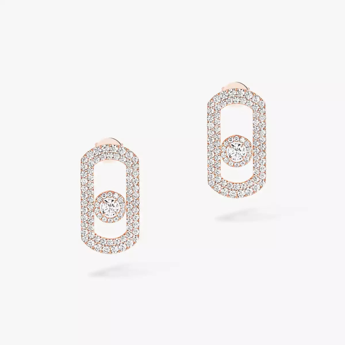 [Glow Muse]So Move Pave_-Set Diamond Earrings in Silver
