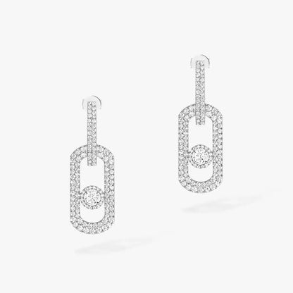 [Glow Muse]So Move XL Pave_-Set Diamond Pendant Earrings