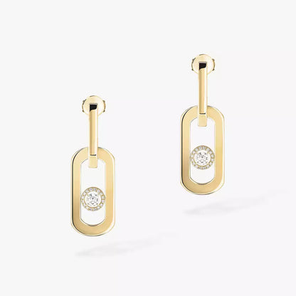 [Glow Muse]So Move XL Diamond Pendant Earrings