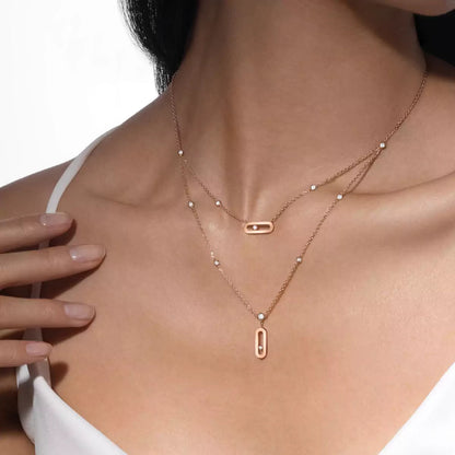 [Glow Muse] Move Uno Diamond Necklace