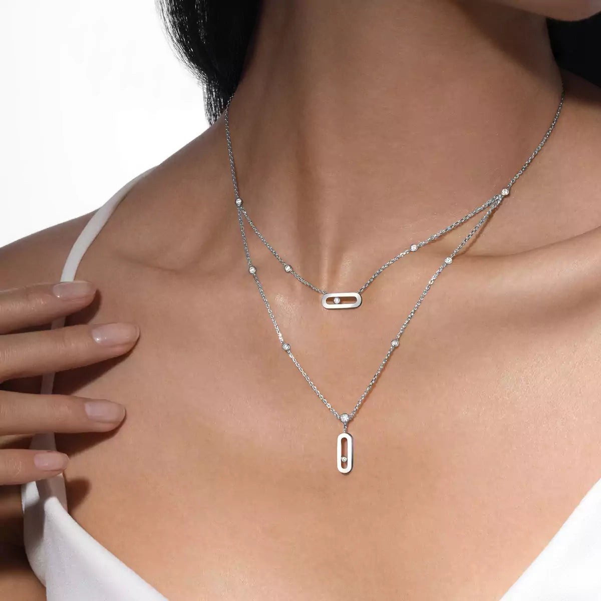 [Glow Muse] Move Uno Diamond Necklace