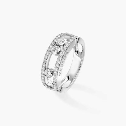 [Glow Muse] Move Gold Diamond Pave_ Ring