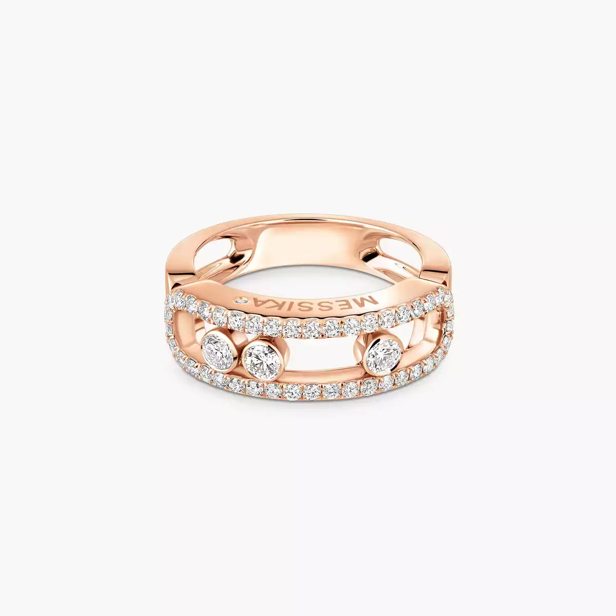 [Glow Muse] Move Gold Diamond Pave_ Ring