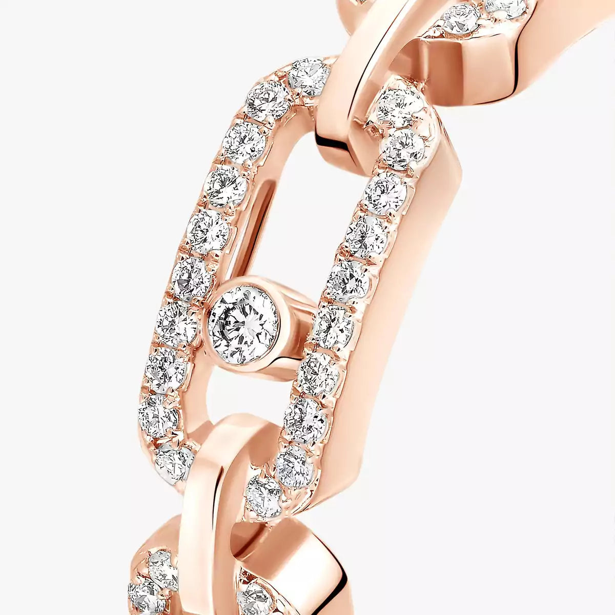 [Glow Muse]Move Link Pave_-Set Diamond Ring in Gold