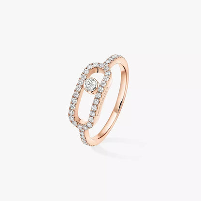 [Glow Muse]Move Uno Diamond Ring in Gold