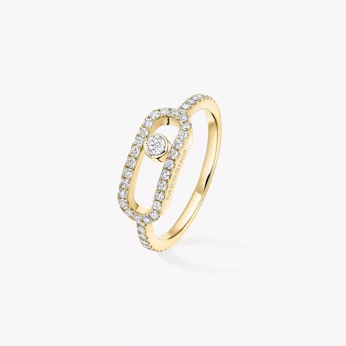 [Glow Muse]Move Uno Diamond Ring in Gold