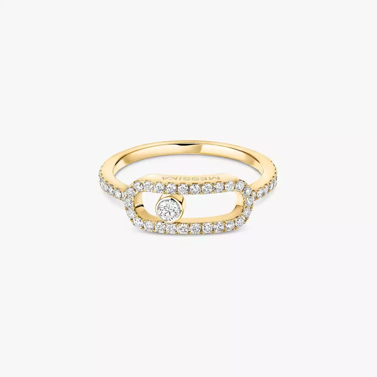[Glow Muse]Move Uno Diamond Ring in Gold