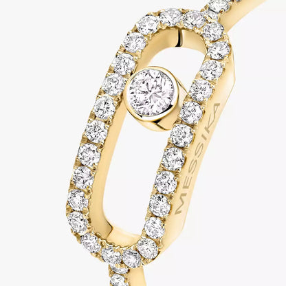 [Glow Muse]Move Uno Diamond Ring in Gold
