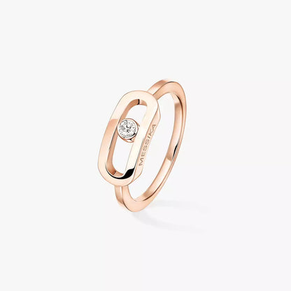 [Glow Muse]Move Uno Diamond Ring in Gold