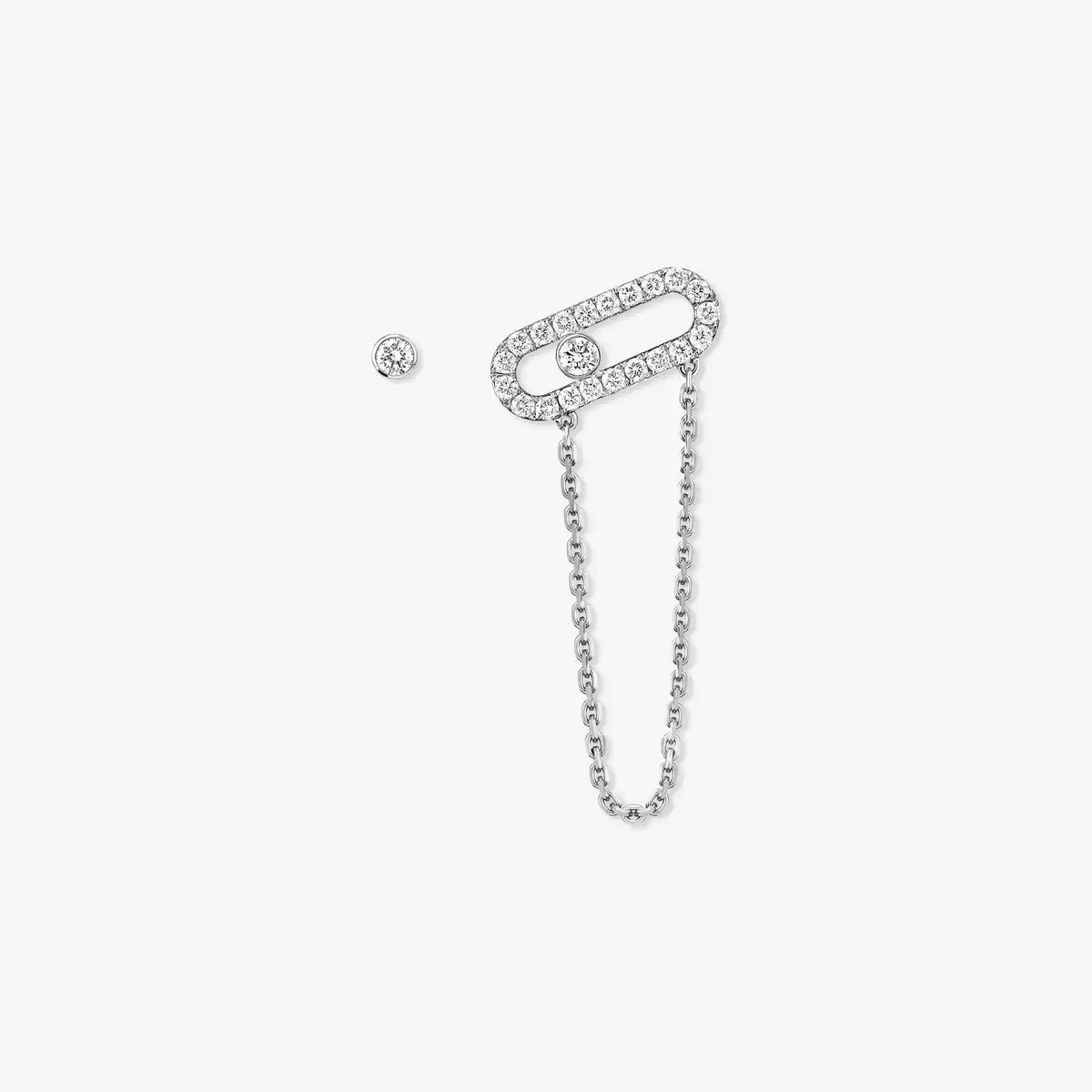 [Glow Muse]Move Uno Diamond Earrings