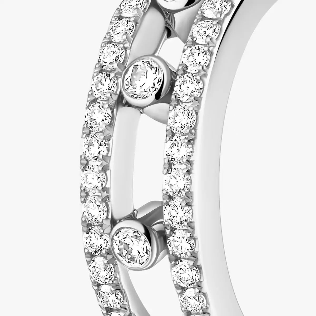 [Glow Muse]Diamond Pave_ Hoop Earrings Move