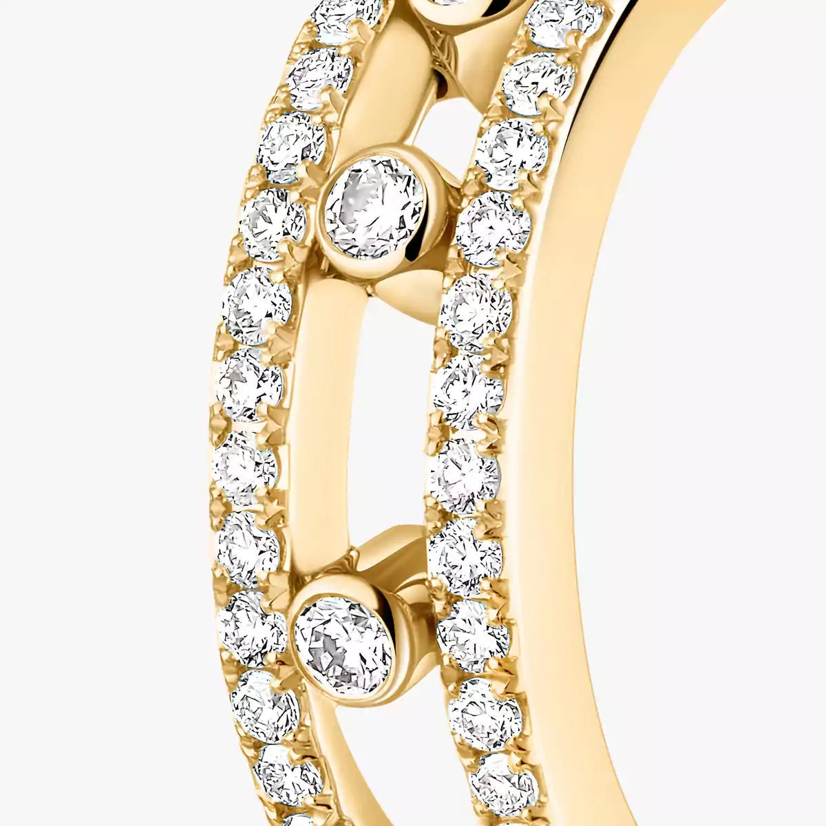 [Glow Muse]Diamond Pave_ Hoop Earrings Move