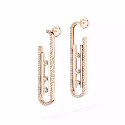 [Glow Muse]Diamond Pendant Earrings Move 10Th