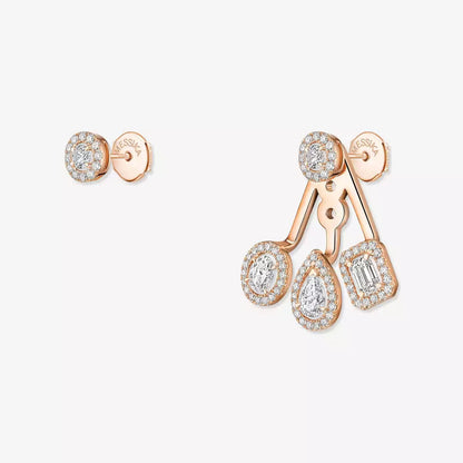 [Glow Muse] My Twin Trio  Diamond Earrings