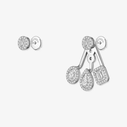 [Glow Muse] My Twin Trio  Diamond Earrings