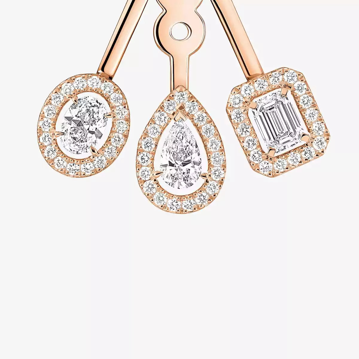 [Glow Muse] My Twin Trio  Diamond Earrings