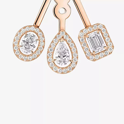 [Glow Muse] My Twin Trio  Diamond Earrings