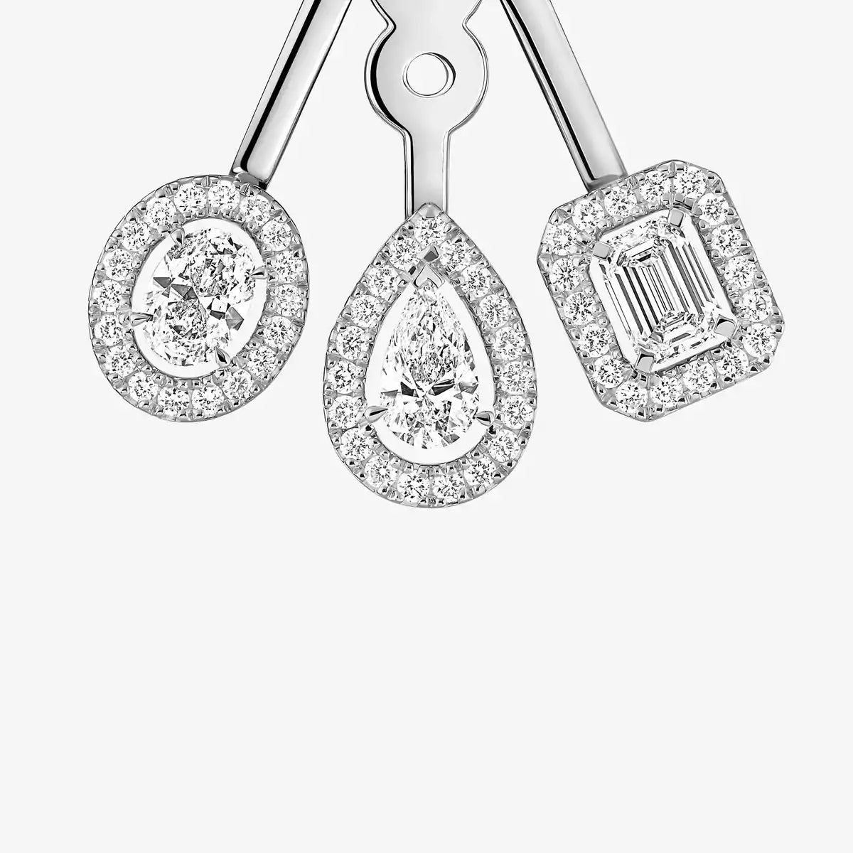 [Glow Muse] My Twin Trio  Diamond Earrings