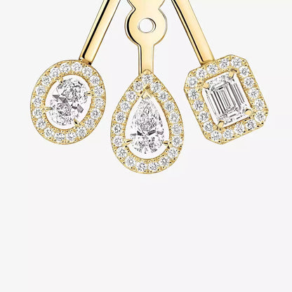 [Glow Muse] My Twin Trio  Diamond Earrings