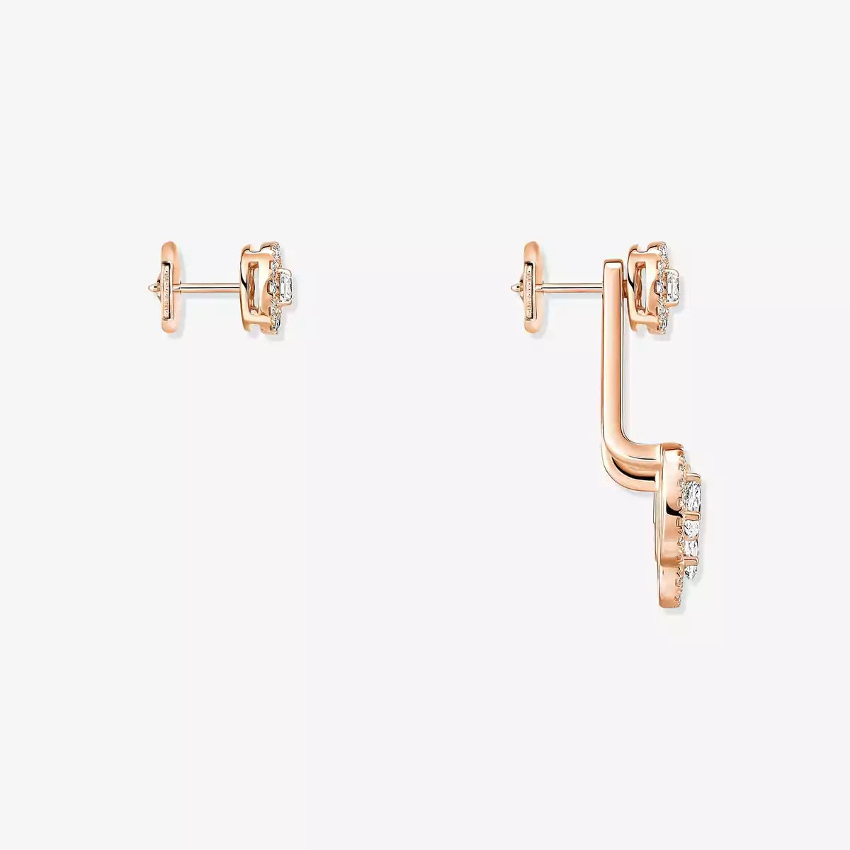 [Glow Muse] My Twin Trio  Diamond Earrings
