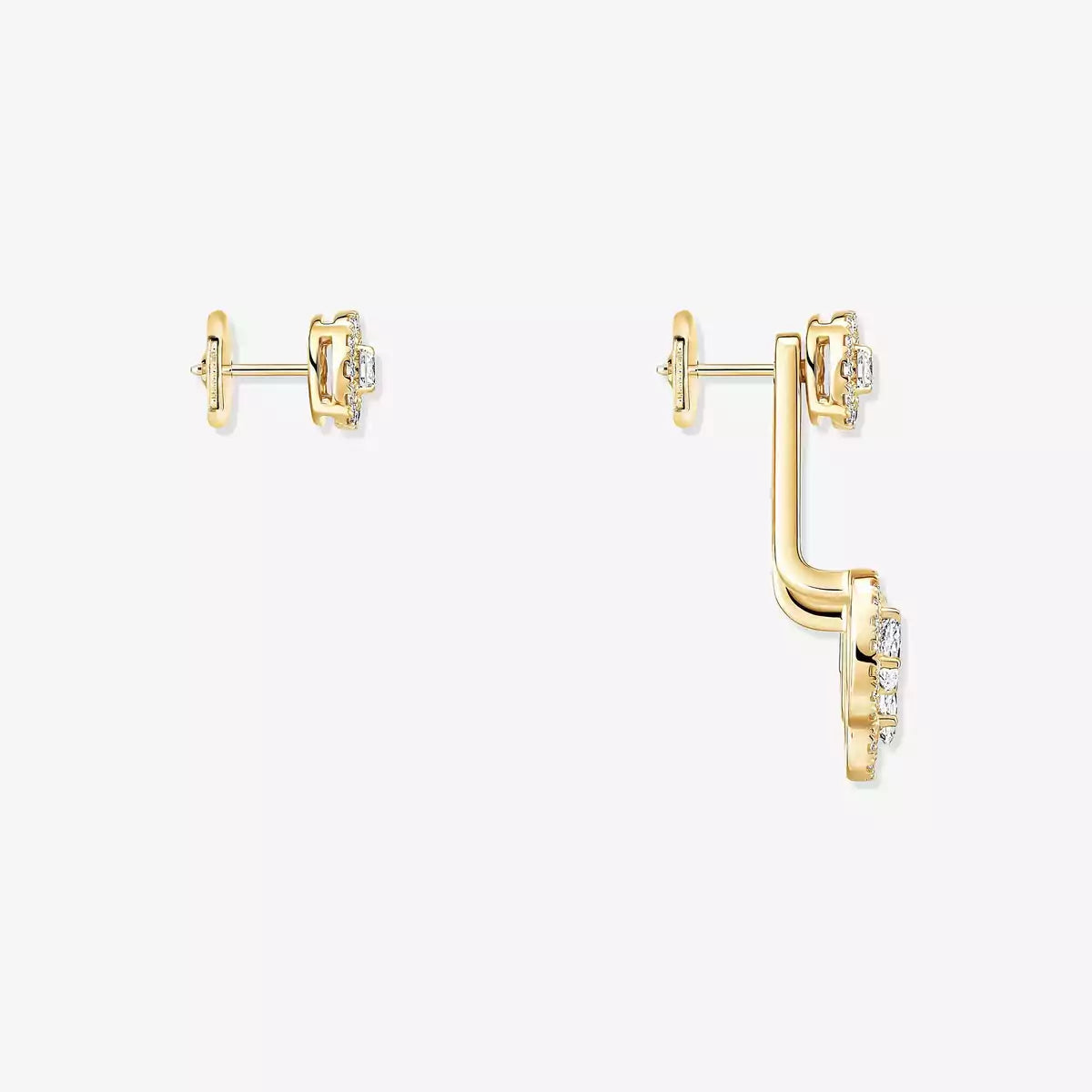 [Glow Muse] My Twin Trio  Diamond Earrings