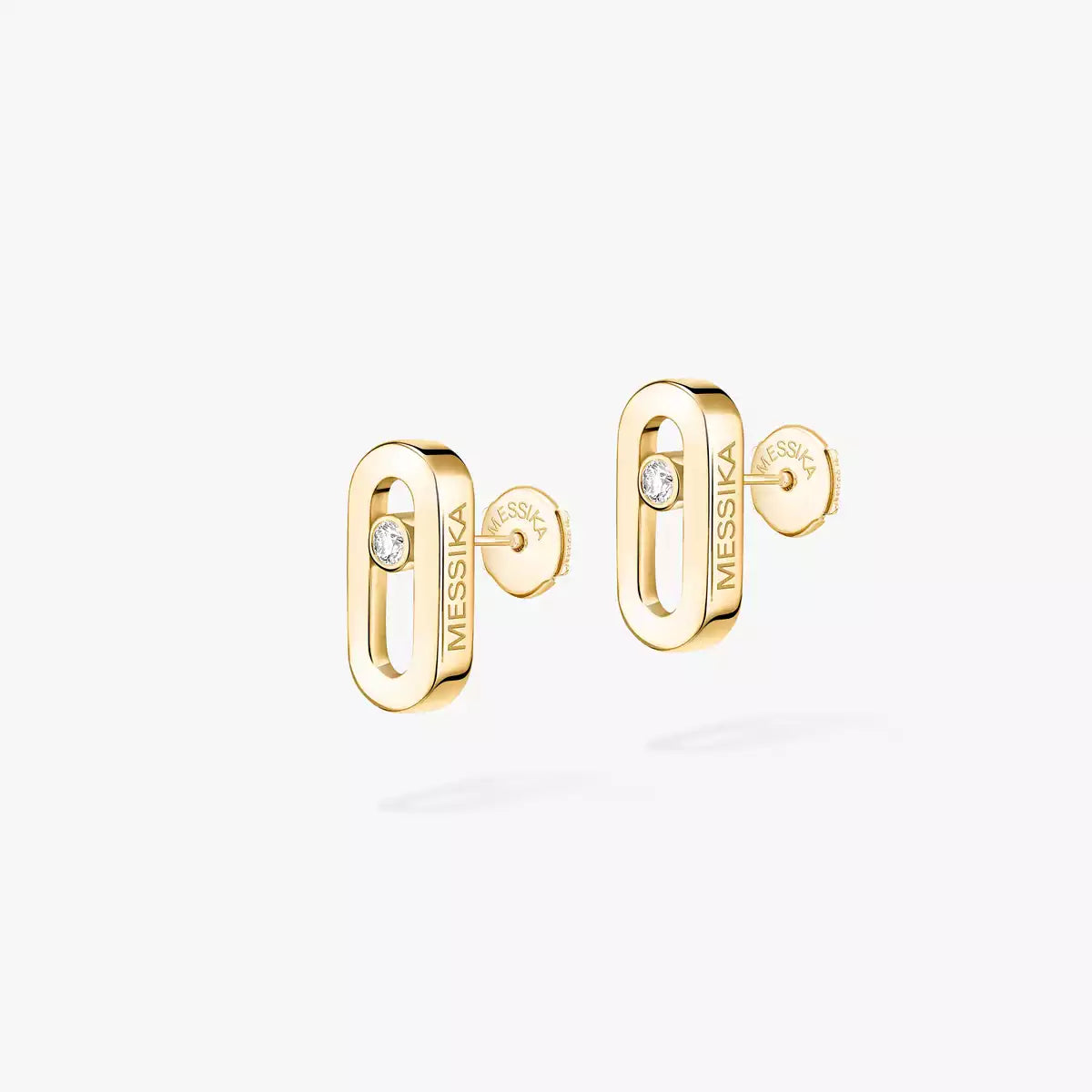 [Glow Muse]Move Uno Diamond Stud Earrings