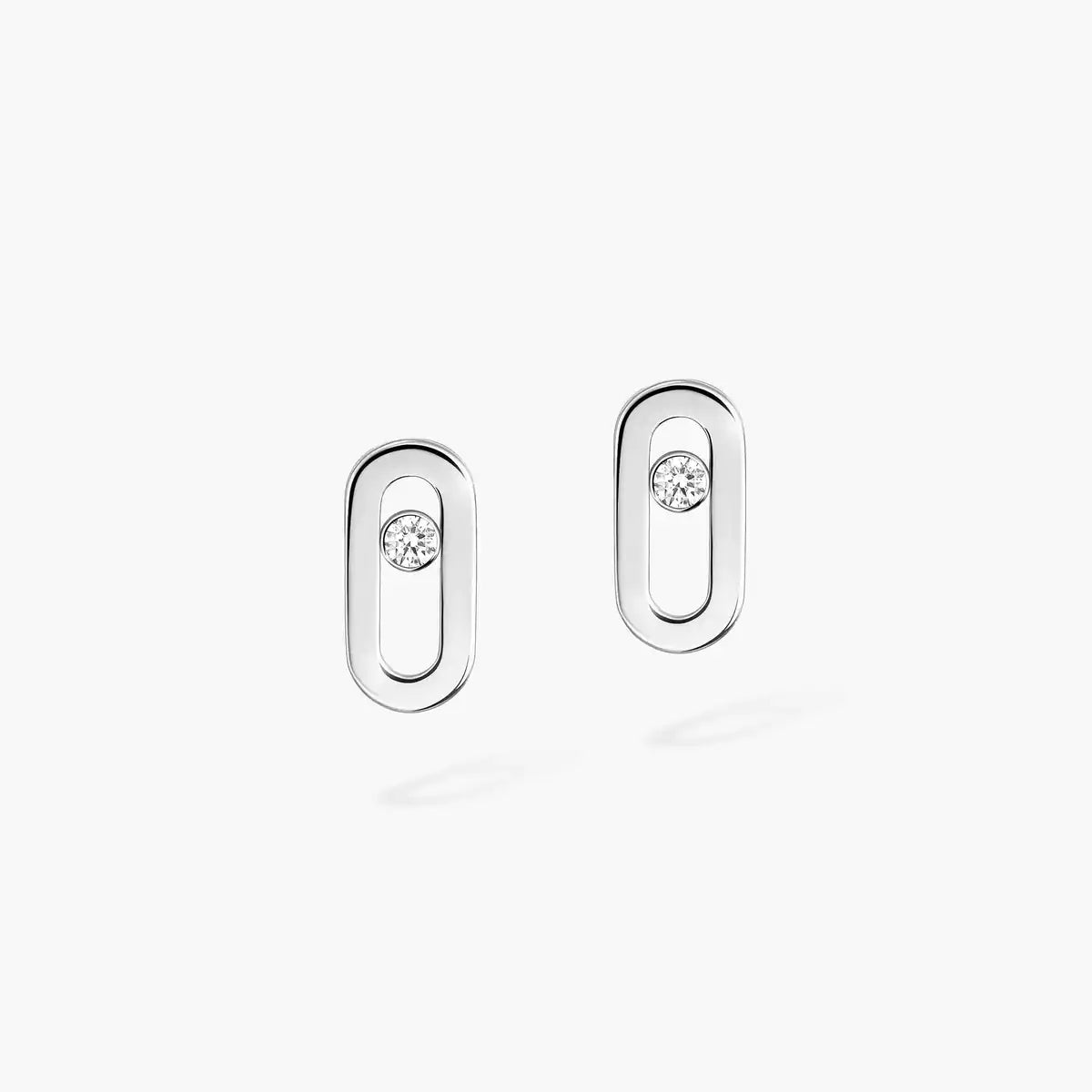 [Glow Muse]Move Uno Diamond Stud Earrings