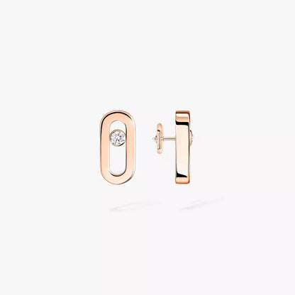 [Glow Muse]Move Uno Diamond Stud Earrings