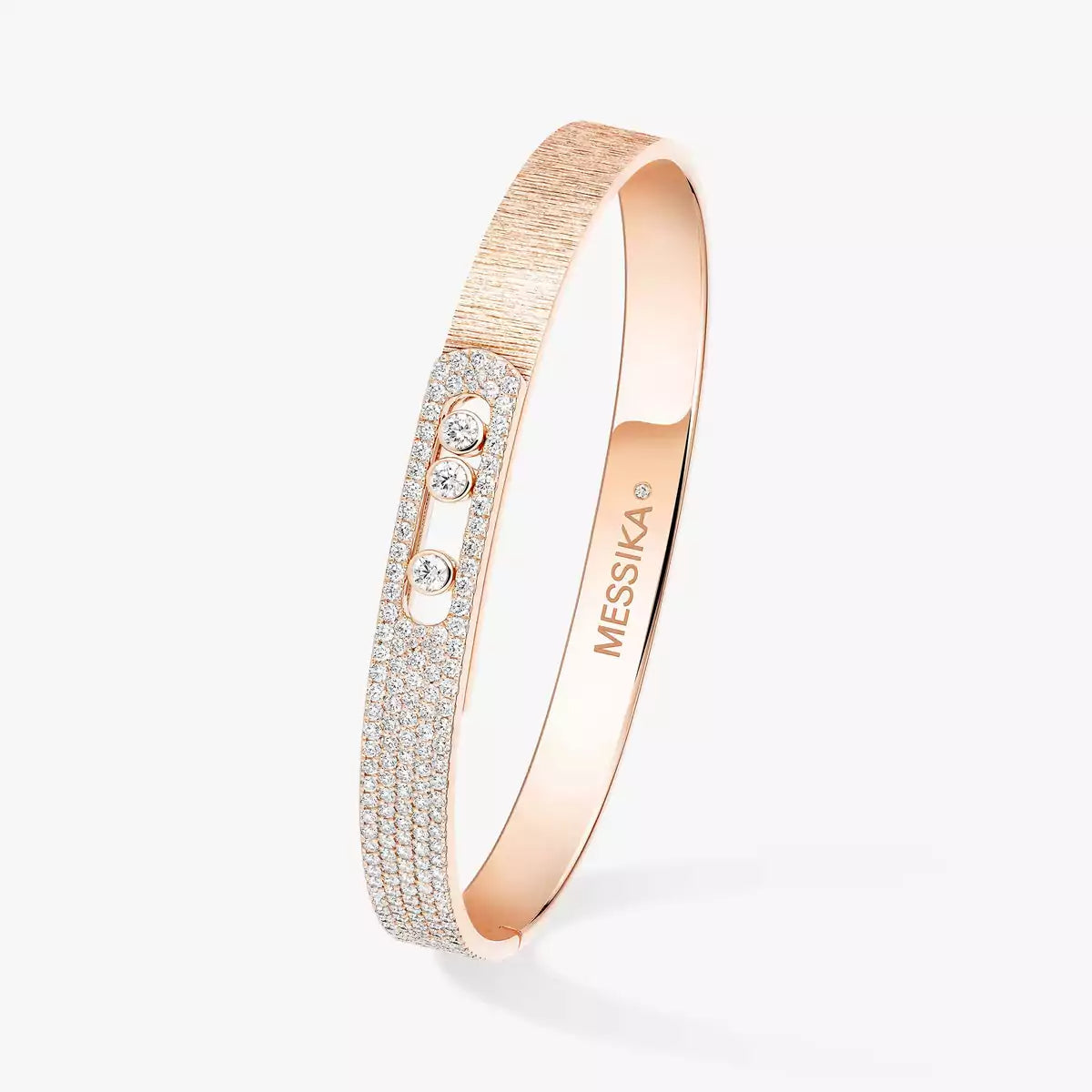 [Glow Muse]Move Noa Ciselé half pavé bangle