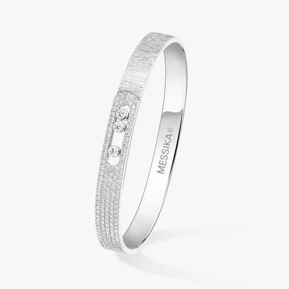 [Glow Muse]Move Noa Ciselé half pavé bangle