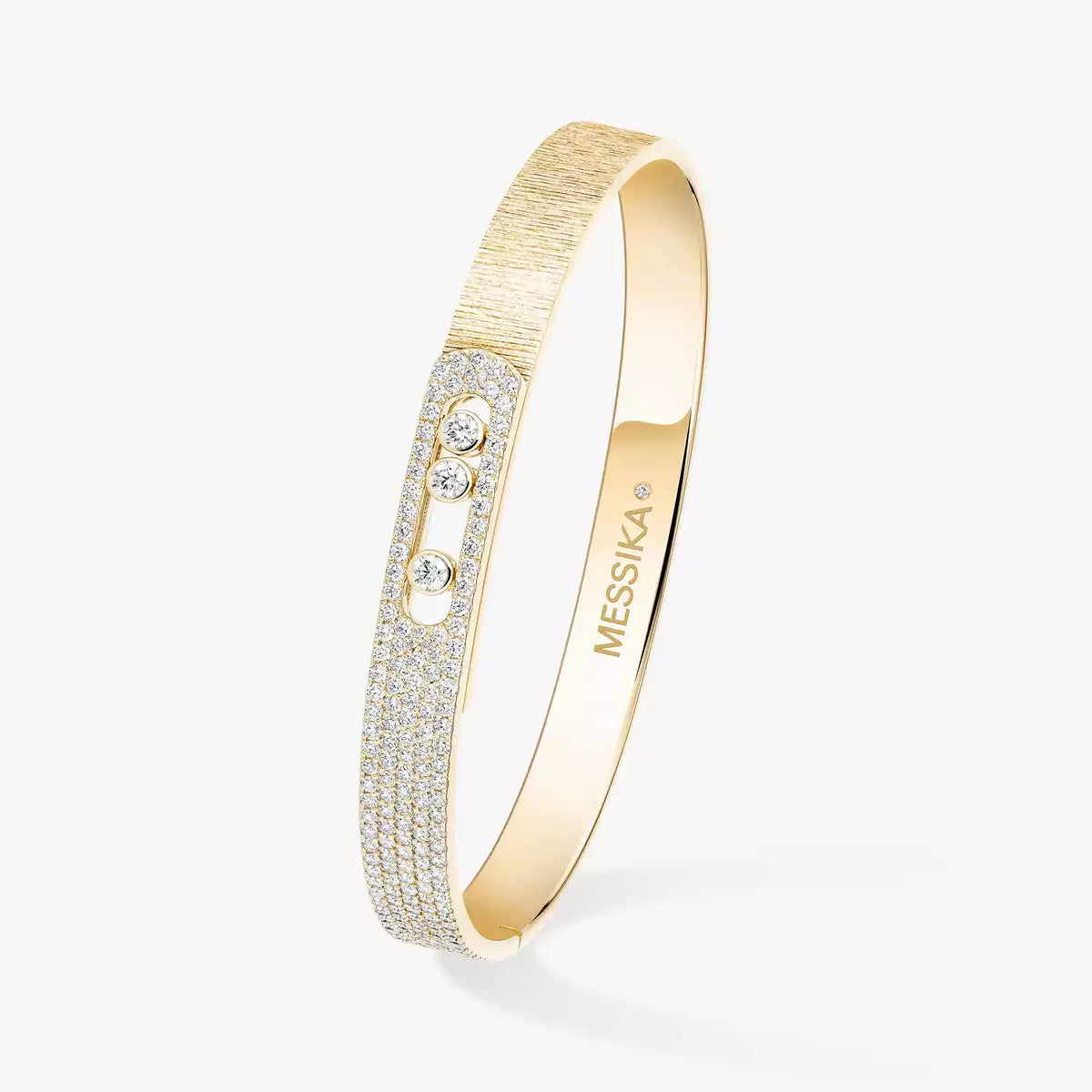 [Glow Muse]Move Noa Ciselé half pavé bangle