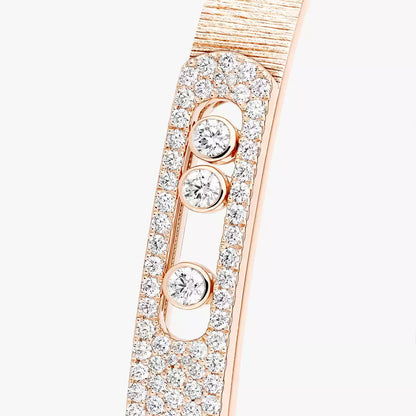 [Glow Muse]Move Noa Ciselé half pavé bangle