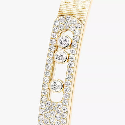 [Glow Muse]Move Noa Ciselé half pavé bangle