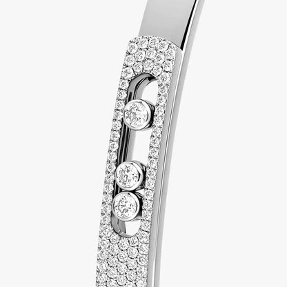 [Glow Muse]Move Noa Rose Gold Pavé Diamond Bangle Bracelet