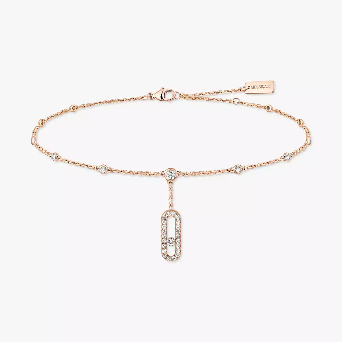 [Glow Muse] Move Uno pavé ankle bracelet