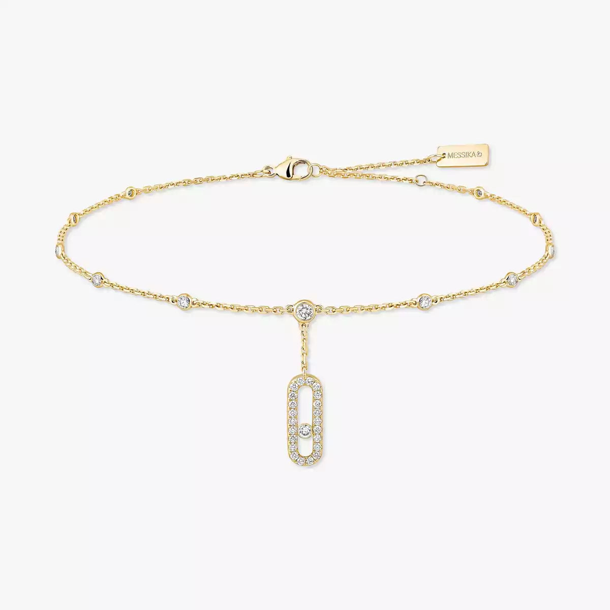 [Glow Muse] Move Uno pavé ankle bracelet