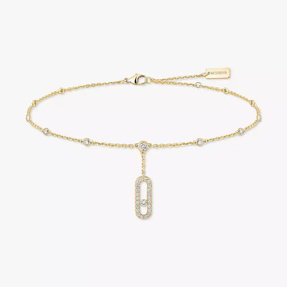 [Glow Muse] Move Uno pavé ankle bracelet