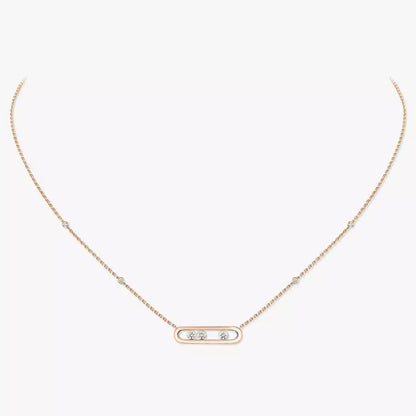 [Glow Muse] Baby Move Gold Diamond Necklace